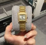 Cartier Tank Francaise Quartz Movement Stainless Steel 30.5*36.7/27*32/21.2*25.7MM Watch